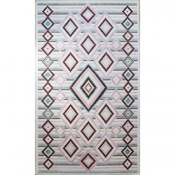 Alfombra de interior beréber 80 x 150 cm - color rosa