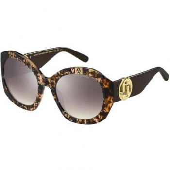 Marc Jacobs Retro Chic Cat Eye Sunglasses, Brown Havana, 56mm