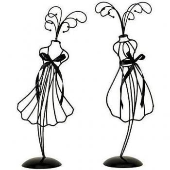 EMDE Mannequins métal Robe Noire, Negro