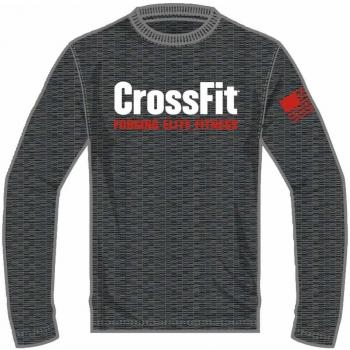 Reebok CrossFit Forging Elite Fitness Camiseta de entrenamiento para hombre, hombre, gris oscuro/blanco
