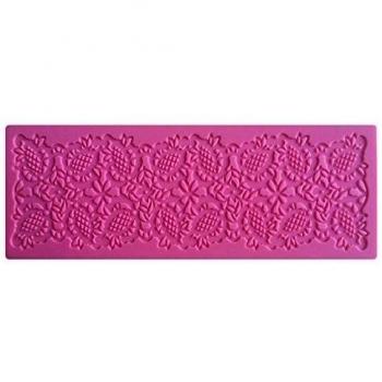 LYNCH silicona cordón de la flor que adorna el molde de cocción cojín de la pasta de azúcar herramientas de la torta,Rosa
