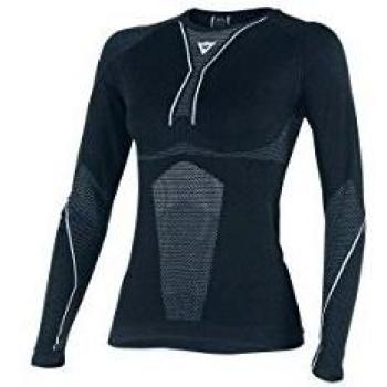 Dainese-D-CORE DRY TEE LS LADY, Negro/Blanco, Talla M