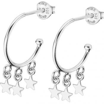 Pendientes Time Road WS03020/15 Basics de Plata Acabado Brillo para Mujer