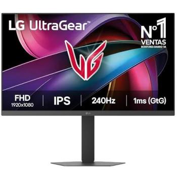 Monitor Gaming LG UltraGear 27'' FHD IPS 240 Hz 1 ms HDR10 G-Sync FreeSync Altura Ajustable Negro Mate