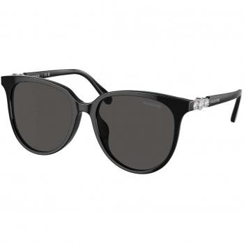 Swarovski SK6023D Asian Fit Women's Sunglasses Black Size 56