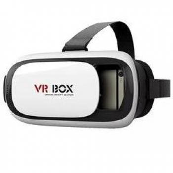 Gafas de realidad virtual VR Box 3D Blanca con lentes ajustables, diseño ergonómico, compatible con smartphones de 4 a 6 pulgadas, soporte para juegos y películas en 3D