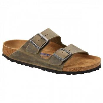 Birkenstock Arizona Soft Footbed Sandals, Green, Male, Size: 4 UK / Size: 5 US