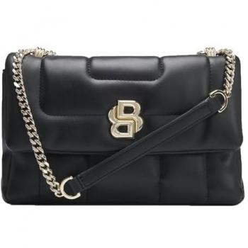 BOSS B-Icon Black Leather Crossbody Bag for Women