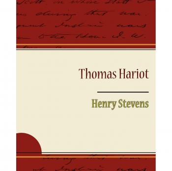Libro en papel Thomas Hariot de Henry Stevens