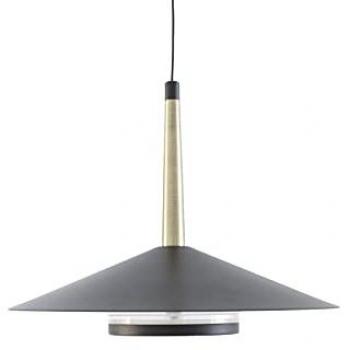 Lámpara Colgante LED Mantra Orion 1 Luz 8W 3000K Negro/Antiguo Latón