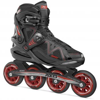 Roces Gymnasium Inline Skate para Hombres, Hombres, Negro/Rojo, 40