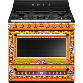 Cocina Compacta Smeg 90 cm con Placa de Gas de 5 Quemadores y Horno - TR90DGC9