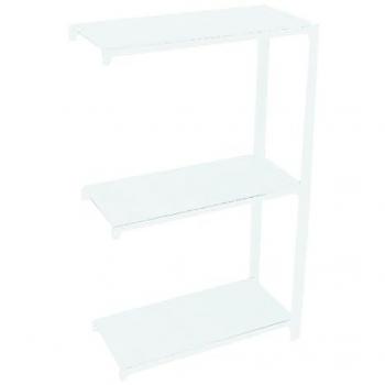 Estantería Simon Rack Librería Estantería Oficina Auxiliar, 1000x900x400 mm, 3 Alturas, Estilo Industrial, Metálicas, Gris