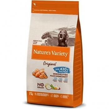 Nature's Variety Original No Grain - Pienso para perros adultos con salmón sin espinas 2 Kg