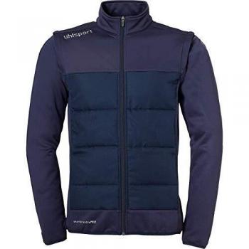 uhlsport Essential Multi Jacket with Rem. Sleeves Chaqueta De Fútbol con Mangas Desmontables, Hombre, Azul Marino, S