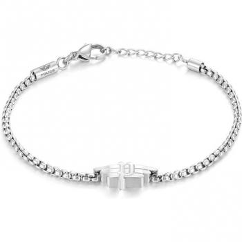 Pulsera de hombre Police Revelry de acero plateado