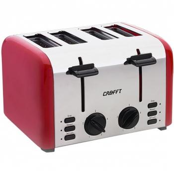 Crafft CTACER10504TEN - Tostadora con 4 ranuras con 1500 W de potencia