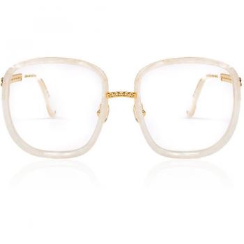 Anna-Karin Karlsson LUCKY LOVE - OPTICAL Pearl Women's Eyeglasses White Size 52 - Blue Light Blocking Available