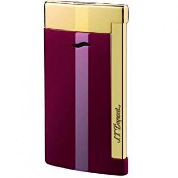 Encendedor Slim 7 S.T. Dupont Rojo y Dorado de Lujo