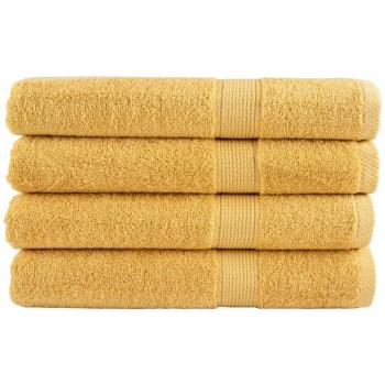 Toallas de sauna SOLUND 4 piezas oro 80x200cm 600gsm