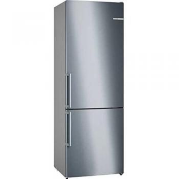Bosch KGN49VICT Combinación de Frío y Congelador NoFrost 203 cm Alta, 70 cm Ancha, Acero Inoxidable Anti Huellas