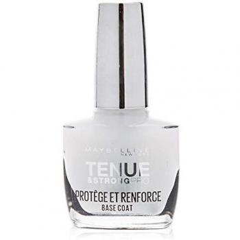 Maybelline Tenue & Strong Pro Base Coat 10 ml - Esmalte de uñas base coat, fórmula de larga duración, 10 ml
