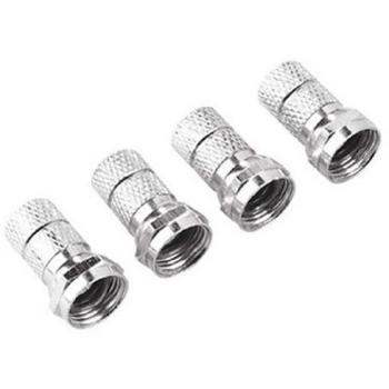 Hama F-Plug ProfiLine, 6.8 mm, 4 Pieces, Sealing Ring - Conector