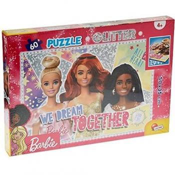 Puzzle Barbie Brillante 60 Piezas con Purpurina - Selfie para Niños 4+