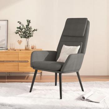 Sillón de relax de tela gris claro vidaXL