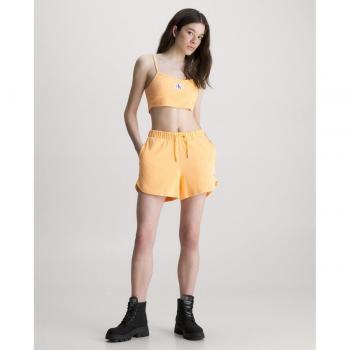 Calvin Klein Jeans Pantalón Corto Mujer Color Melocotón Cintura Elástica