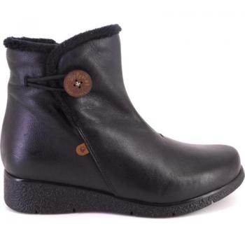 Botines de Mujer VALERIA'S 9520 PIEL NEGRO CON CREMALLERA