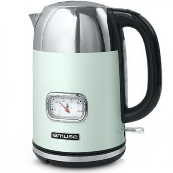 Hervidor Eléctrico Inalámbrico Muse MS-020AG 1.7L 2200W Verde Agua
