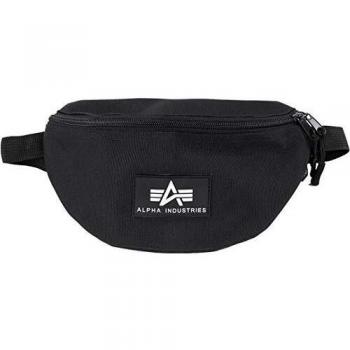 Alpha Industries Rubber Print Black Waistbag Unisex