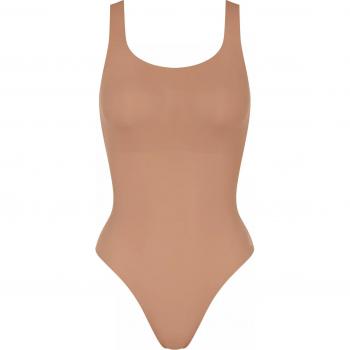 Body Sloggi Zero Feel 2.0 con copa desmontable, color beige, tamaño XS, diseño sin costuras