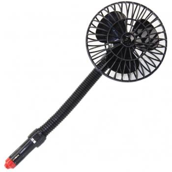 Da.Wa Ventilador de Coche Inalámbrico de Cuello de Cisne Ventilador con Coche Mechero Interfaz Puede Doblar en Cualquier Ángulo - 12V
