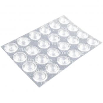 Naths Hardware | tope elástico 24 unidades | autoadhesivo 8x2mm | goma transparente | tope para muebles amortiguador de protección tope para puerta tope de goma 3M Bumpon amortiguador de golpes tope para pared