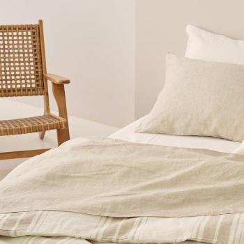 Sábana encimera de lino Linen Beige