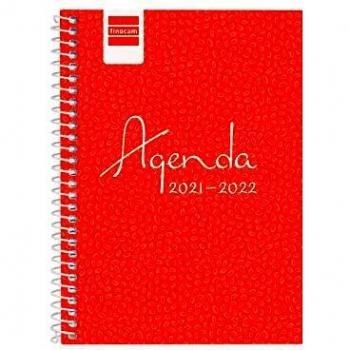Agenda Escolar Rosa Cool Finocam 2021-2022, Vista Semanal 8º, en Español