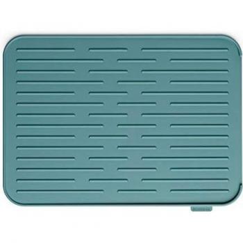 Brabantia Alfombrilla Escurreplatos de Silicona, Menta, 43.8 x 32.5 x 0.9 cm