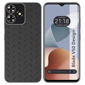 Funda de Silicona para Zte Blade V50 Design 4G con Diseño Metálico y Dibujos
