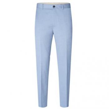 Pantalón de traje Slim Fit para hombre Cedric Estructura Azul Claro 48