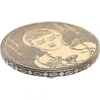 Soporte incienso madera aluminio 10x10x1 Buddha