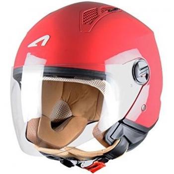 Astone Helmets Mini Jet Army Casco Jet, color Rojo Cereza, talla M