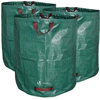 Sacos de Jardín XXL 272L - Set de 3 Bolsas Resistentes con Asas