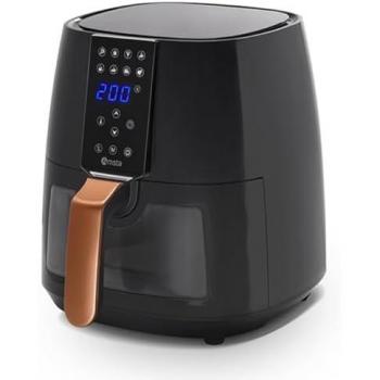 AMSTA Freidora de Aire Sin Aceite 4L | 1450W | Panel Digital, 8 Programas, Ventana Transparente, Temporizador, Apagado Automático, Temperatura Regulable