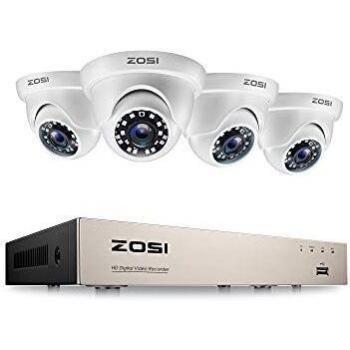 ZOSI Kit de Cámara de Vigilancia 8CH H.265+ 2MP Videograbador DVR con
