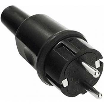 Bachmann 913.173 Enchufe Schuko, 250 V, Negro