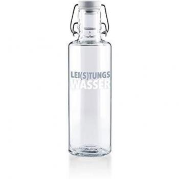 Soulbottle - Botella de Cristal (0,6 L), diseño de Agua