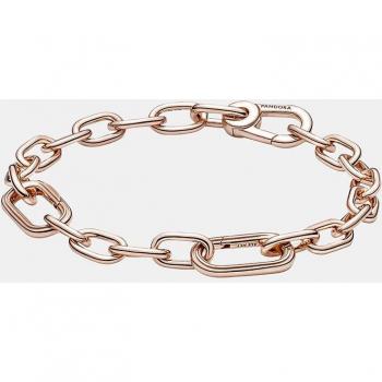 Pulsera de Cadena de Eslabones Pequeños Pandora ME en Oro Rosa - 15 cm