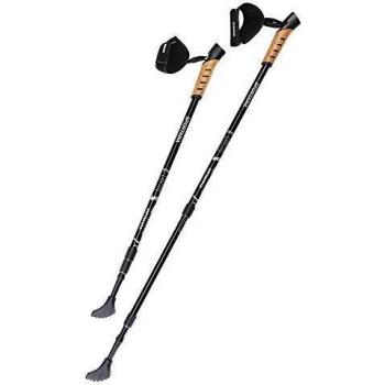 Bastones de Nordic Walking Telescópicos Grises con Diseño Ergonómico y Sistema Antichoque